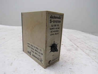 Electromatic SJ 135 115 120V Input  DC Voltage Level Relay 45-60Hz