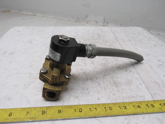 GC Valves S211GH02T4DG1 110/120V 50/60Hz Air WOG Steam Solenoid Valve 1/2"