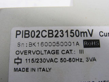 Carlo Gavazzi PIB02CB23150mV Current Level Relay