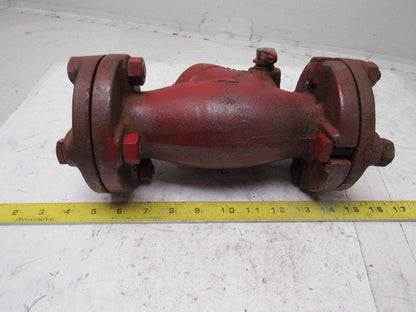 2" Flange Iron Pipe Wye Clean Out Bypass Divert Valve