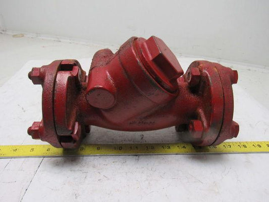 2" Flange Iron Pipe Wye Clean Out Bypass Divert Valve