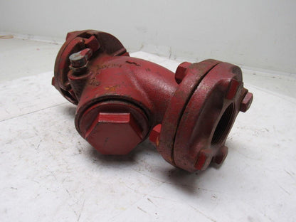 2" Flange Iron Pipe Wye Clean Out Bypass Divert Valve