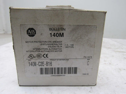 Allen Bradley 140-C2E-B16 Ser C Motor Protector Breaker Starter