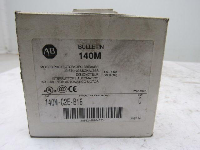 Allen Bradley 140-C2E-B16 Ser C Motor Protector Breaker Starter