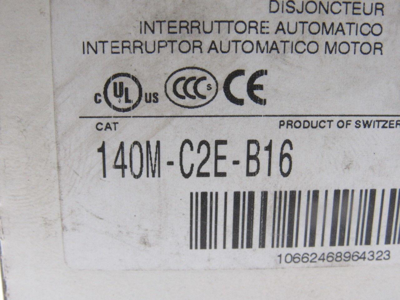 Allen Bradley 140-C2E-B16 Ser C Motor Protector Breaker Starter