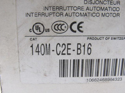 Allen Bradley 140-C2E-B16 Ser C Motor Protector Breaker Starter