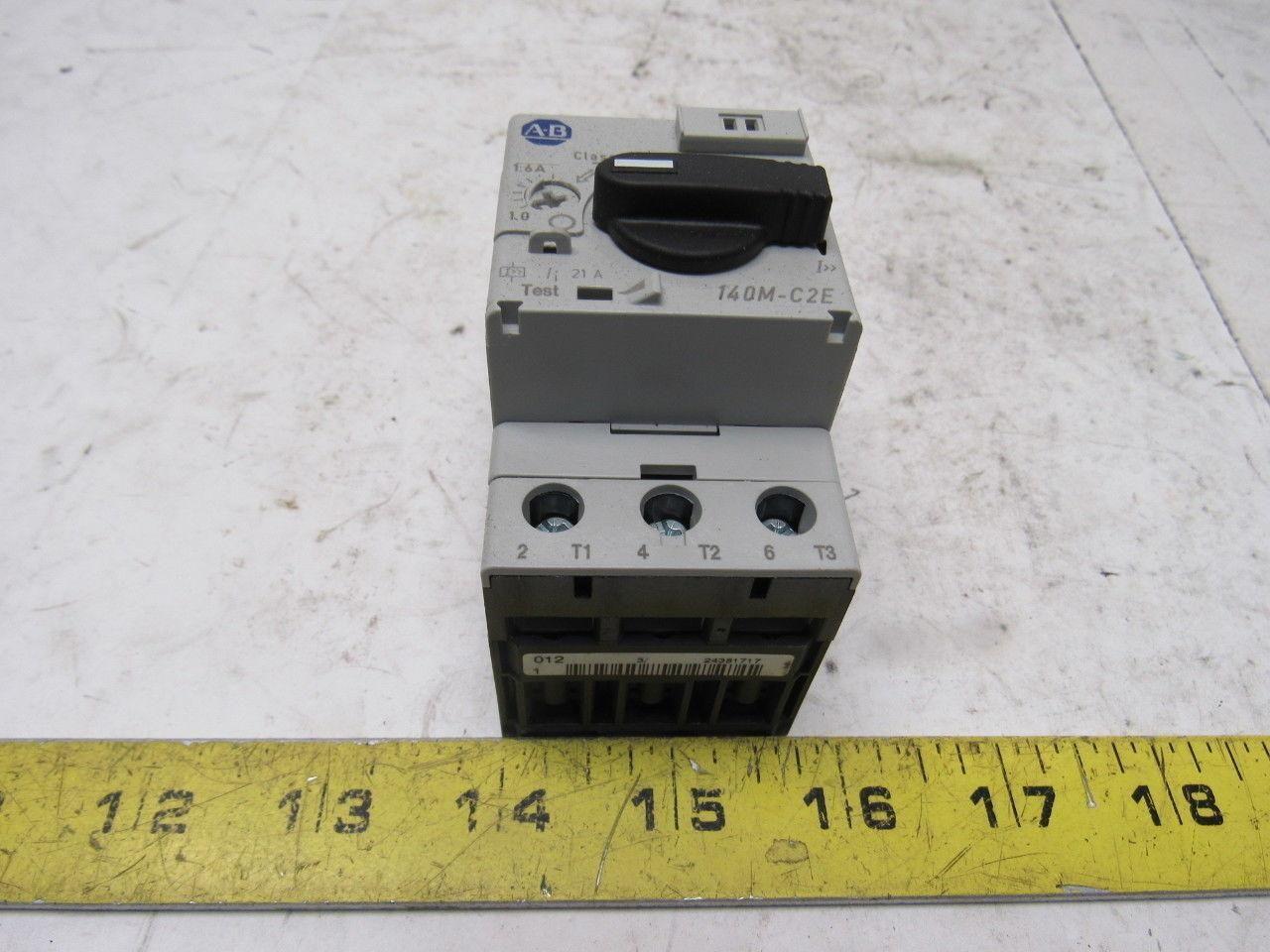 Allen Bradley 140-C2E-B16 Ser C Motor Protector Breaker Starter