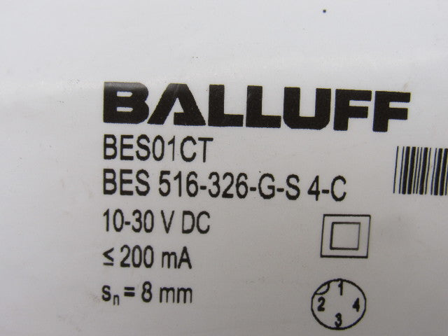 Balluff BES 516-326-G-S 4-C BES01CT Inductive Sensor Proximity Switch