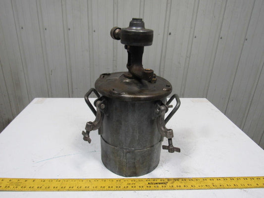 Galvanized Steel 2 Gallon Pressure Pot Tank W/Pneumatic Mixer 110PSI