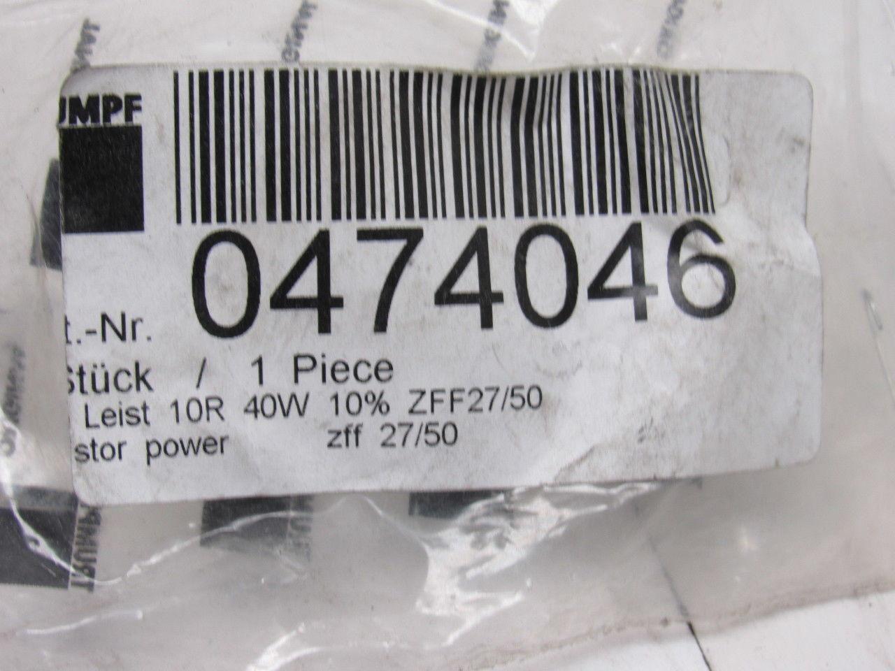 Trumpf 0474046 Power Resistor Lot of 3