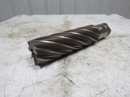 Quinco 3" HSS 8 Flute Twist End Mill 2-1/2" Combo Shank 10" Edge