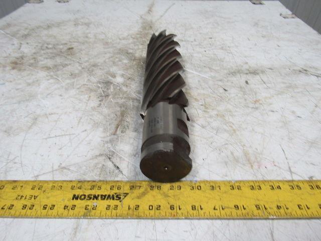 Quinco 3" HSS 8 Flute Twist End Mill 2-1/2" Combo Shank 10" Edge