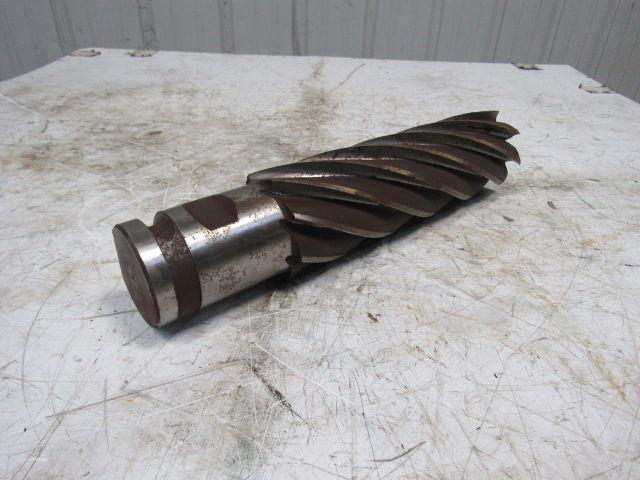 Quinco 3" HSS 8 Flute Twist End Mill 2-1/2" Combo Shank 10" Edge