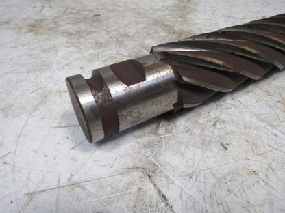 Quinco 3" HSS 8 Flute Twist End Mill 2-1/2" Combo Shank 10" Edge
