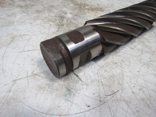 Quinco 3" HSS 8 Flute Twist End Mill 2-1/2" Combo Shank 10" Edge
