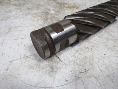 Quinco 3" HSS 8 Flute Twist End Mill 2-1/2" Combo Shank 10" Edge