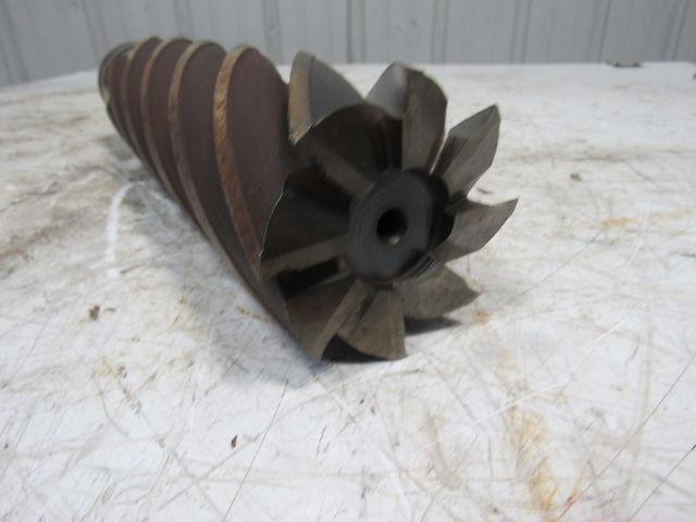 Quinco 3" HSS 8 Flute Twist End Mill 2-1/2" Combo Shank 10" Edge