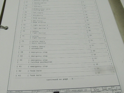 Trumpf L4030 93614-5-233 Rev 5 (JIC) Electrical Schematics Manual Book (English)