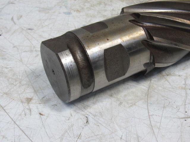 Quinco 3" HSS 8 Flute Twist End Mill 2-1/2" Combo Shank 12" Edge
