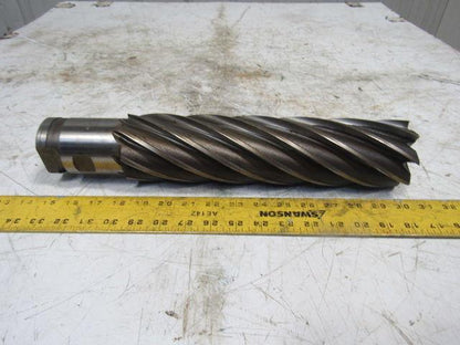 Quinco 3" HSS 8 Flute Twist End Mill 2-1/2" Combo Shank 12" Edge