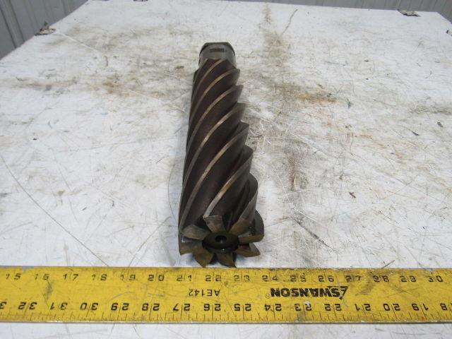 Quinco 3" HSS 8 Flute Twist End Mill 2-1/2" Combo Shank 12" Edge