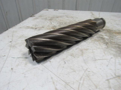 Quinco 3" HSS 8 Flute Twist End Mill 2-1/2" Combo Shank 12" Edge