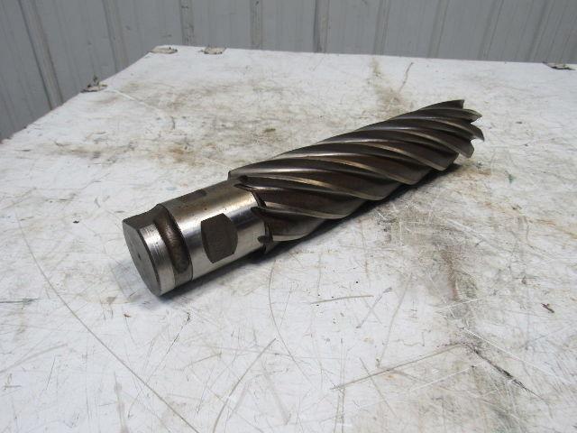 Quinco 3" HSS 8 Flute Twist End Mill 2-1/2" Combo Shank 12" Edge