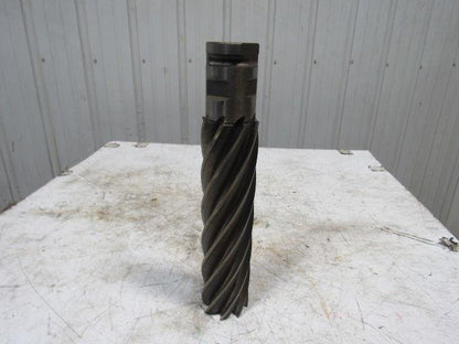 Quinco 3" HSS 8 Flute Twist End Mill 2-1/2" Combo Shank 12" Edge