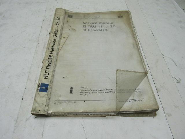 Trumpf IS TRU 1122 RF Generator Service Manual (English)