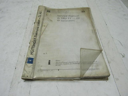 Trumpf IS TRU 1122 RF Generator Service Manual (English)