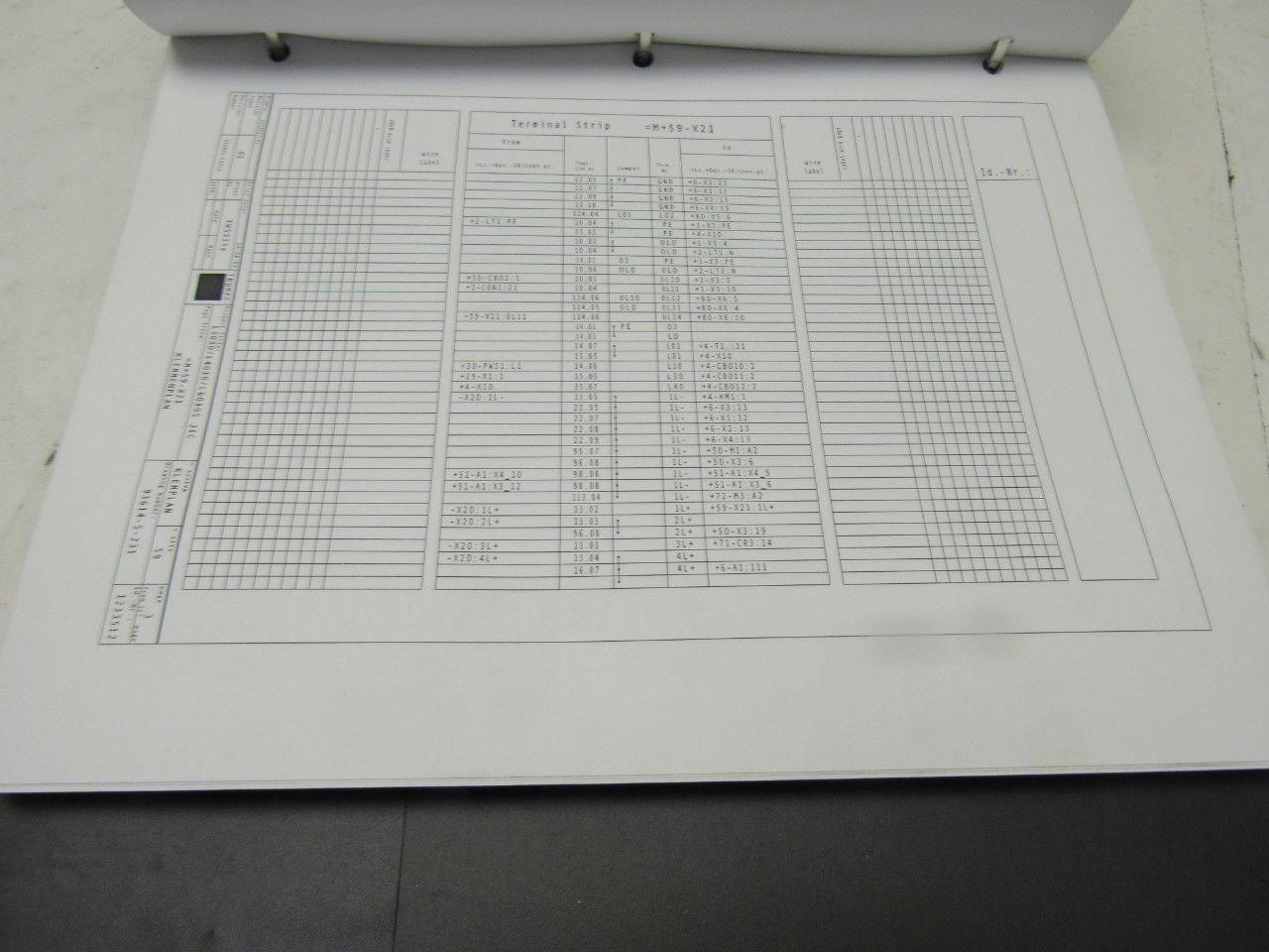 Trumpf L3030/L40360/L6030S JIC Laser Electrical Schematics Manual Book (English)