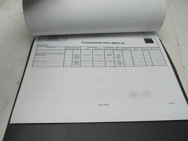 Trumpf L3030/L40360/L6030S JIC Laser Electrical Schematics Manual Book (English)