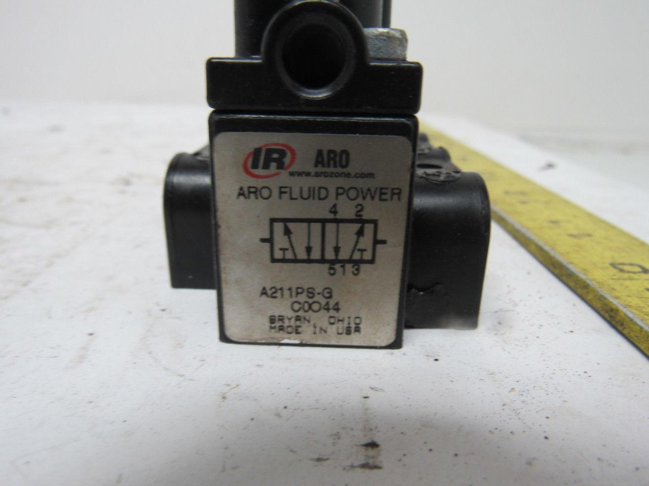 Ingersoll Rand ARO A211PS-G-C0O44 Pneumatic Air Pilot Valve 1-1/8" NPT
