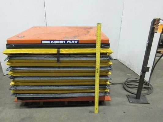 Airfloat 6000Lb Capacity Pneumatic Scissor Lift Table 48"x42" Top 12-36" Travel