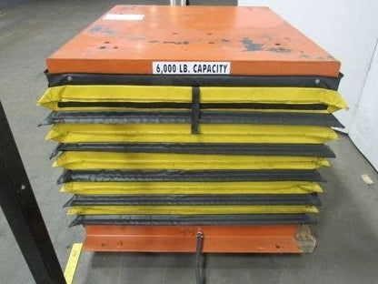 Airfloat 6000Lb Capacity Pneumatic Scissor Lift Table 48"x42" Top 12-36" Travel