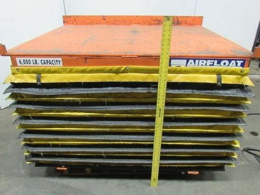 Airfloat 6000Lb Capacity Pneumatic Scissor Lift Table 60"x47" Top 11-36" Travel