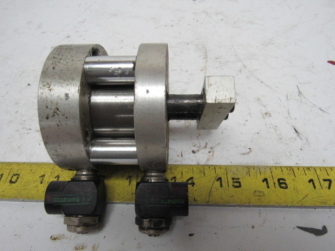 Bimba Flat II Pneumatic Twin Rod Cylinder 1-1/4" Bore X 3/4" Stroke
