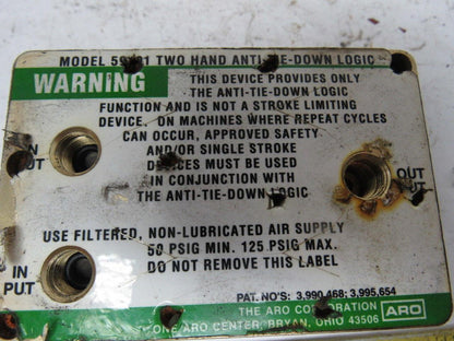 ARO 59191 Two Hand Anti Tie Down logic Block