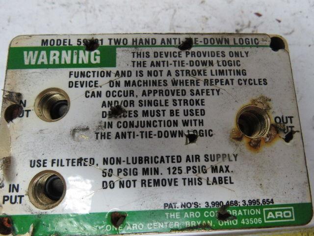 ARO 59191 Two Hand Anti Tie Down logic Block