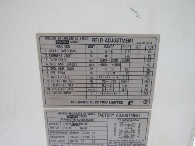 Reliance Electric HR2000/BLA AC Brushless Servo Drive