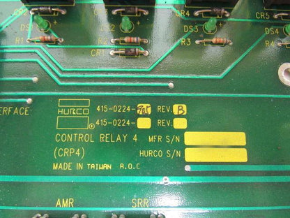 Hurco 415-0224-905 Rev. B I/O Interface Board Card From a HAEK40/SSM