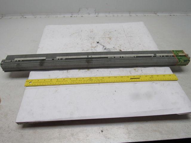 Wago 280 IEC 60947-7-1 IEC 947-7-2 DIN Rail Terminal Block Strip 20A 32" OAL