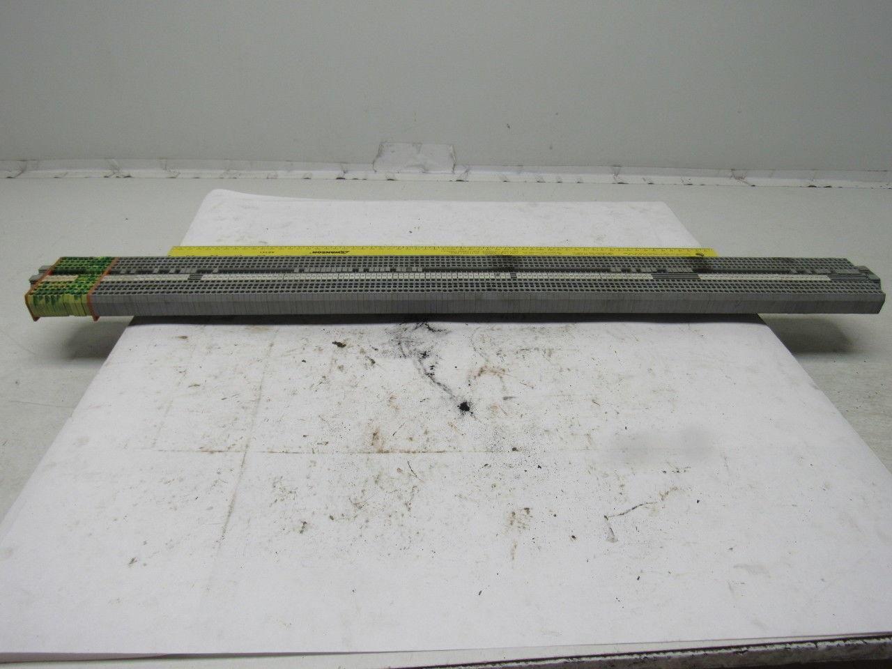 Wago 280 IEC 60947-7-1 IEC 947-7-2 DIN Rail Terminal Block Strip 20A 32" OAL