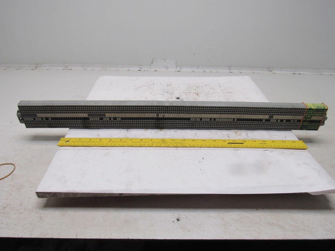 Wago 280 IEC 60947-7-1 IEC 947-7-2 DIN Rail Terminal Block Strip 20A 32" OAL