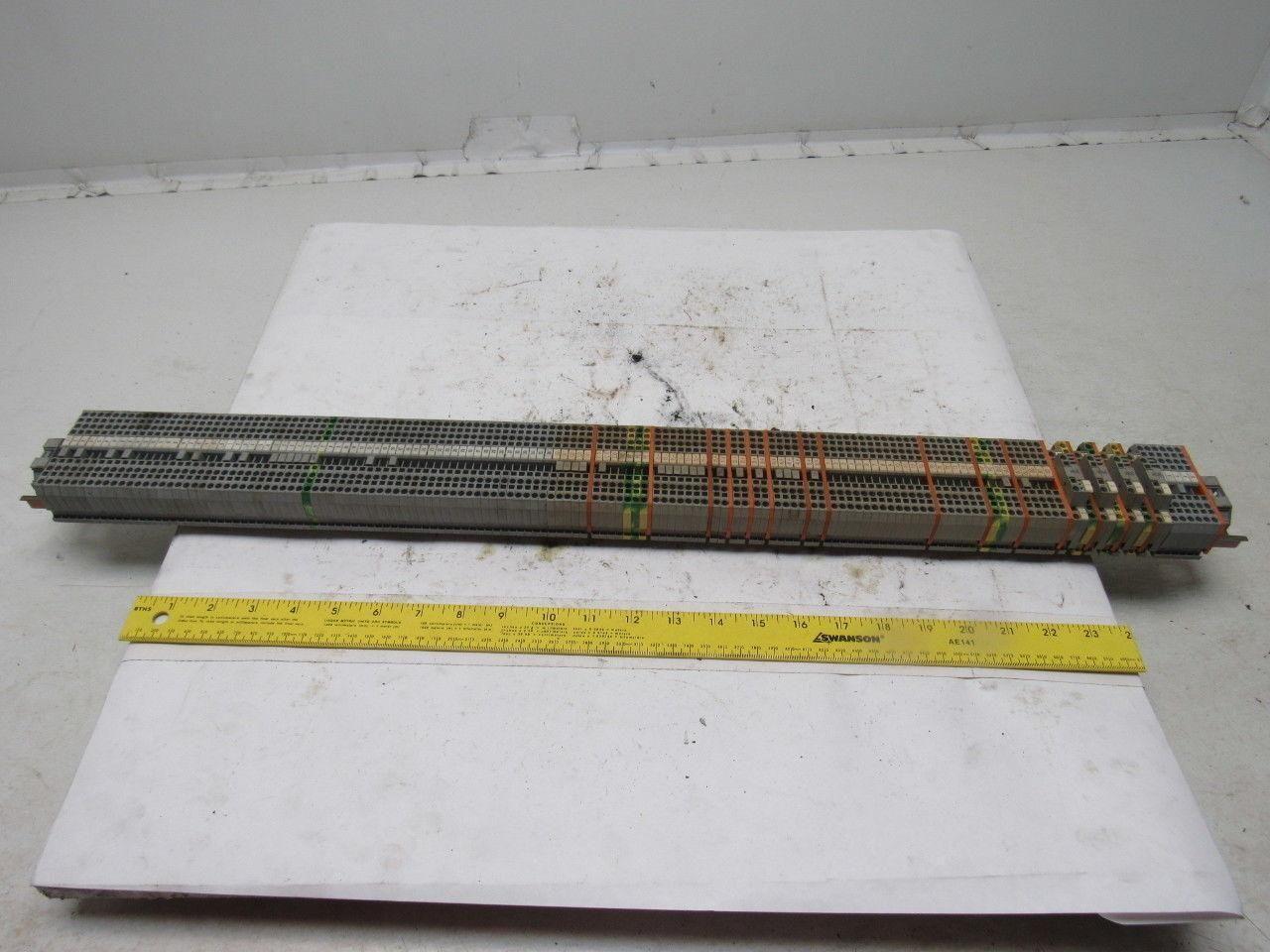 Wago 280 IEC 60947-7-1 DIN Rail Terminal Block Strip 20A 31-3/4"OAL