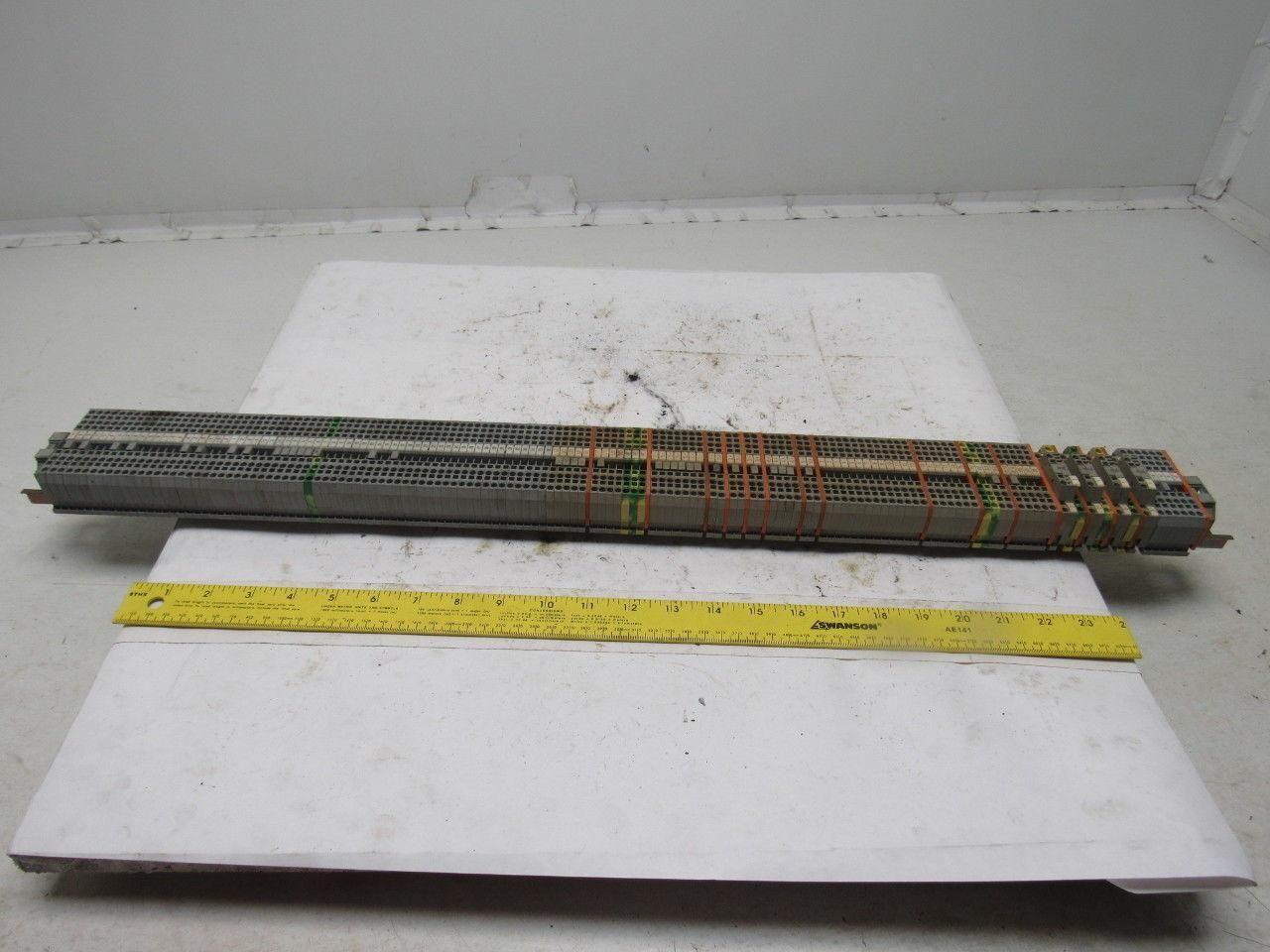 Wago 280 IEC 60947-7-1 DIN Rail Terminal Block Strip 20A 31-3/4"OAL