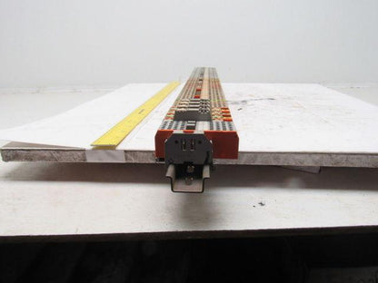 Wago 280 IEC 60947-7-1 DIN Rail Terminal Block Strip 20A 31-3/4"OAL