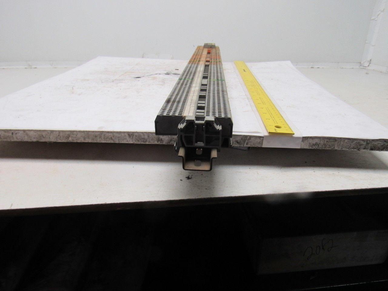 Wago 280 IEC 60947-7-1 DIN Rail Terminal Block Strip 20A 31-3/4"OAL