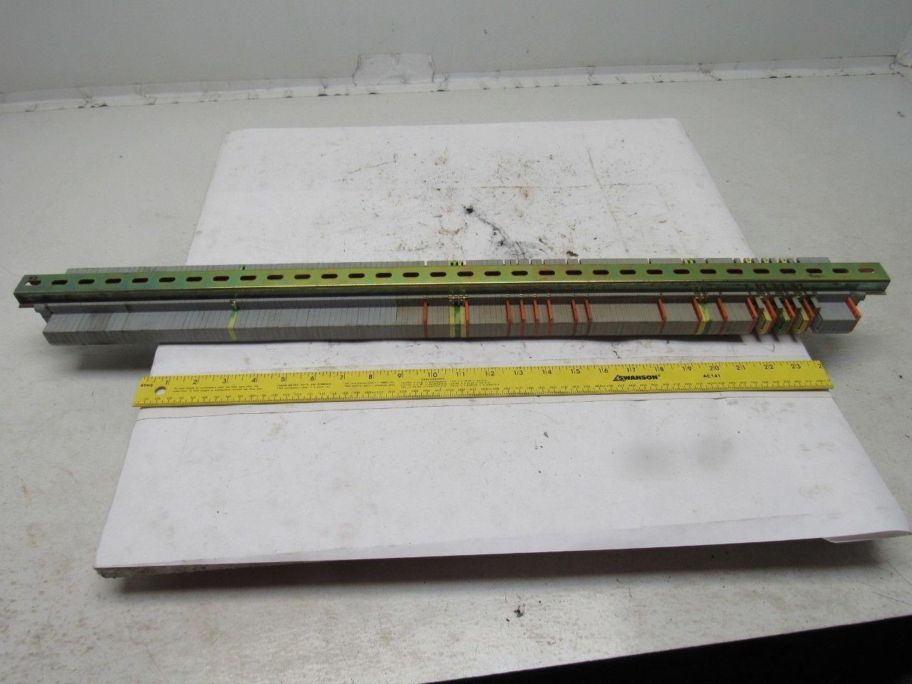 Wago 280 IEC 60947-7-1 DIN Rail Terminal Block Strip 20A 31-3/4"OAL