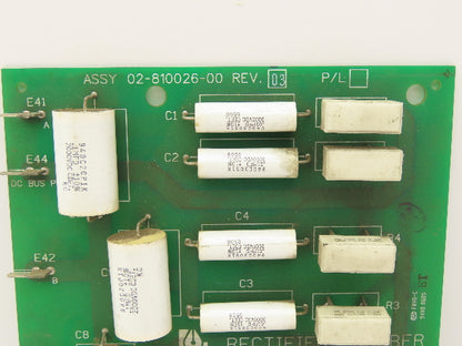 Liebert 02-810026-00 Rev 03 Rectifier Snubber Circuit Board PCB Card Module